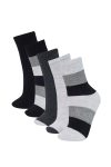 Boys' 5-Pack Cotton Long Socks