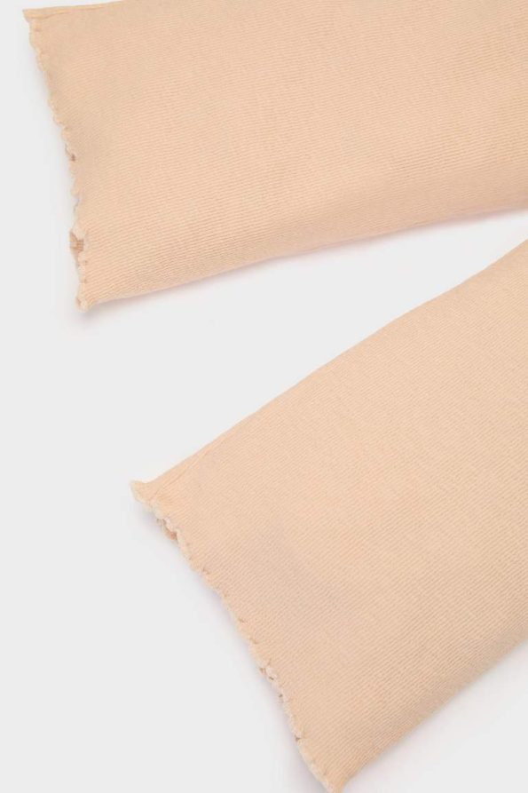 Girls' Baby Wide Leg Ribbed Stretch Pants