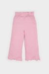 Girls' Baby Wide Leg Ribbed Cotton Pants