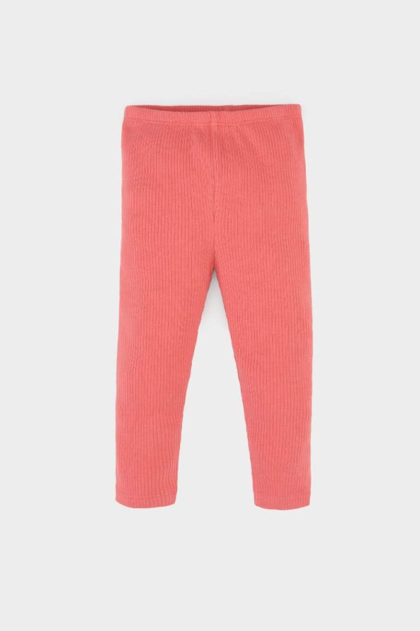Girls' Baby 2-Piece Set with Heart Print Long Sleeve T-Shirt and Elastic Waist Bottoms