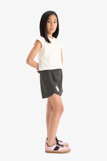 Girls' Elastic Waist Printed Shorts