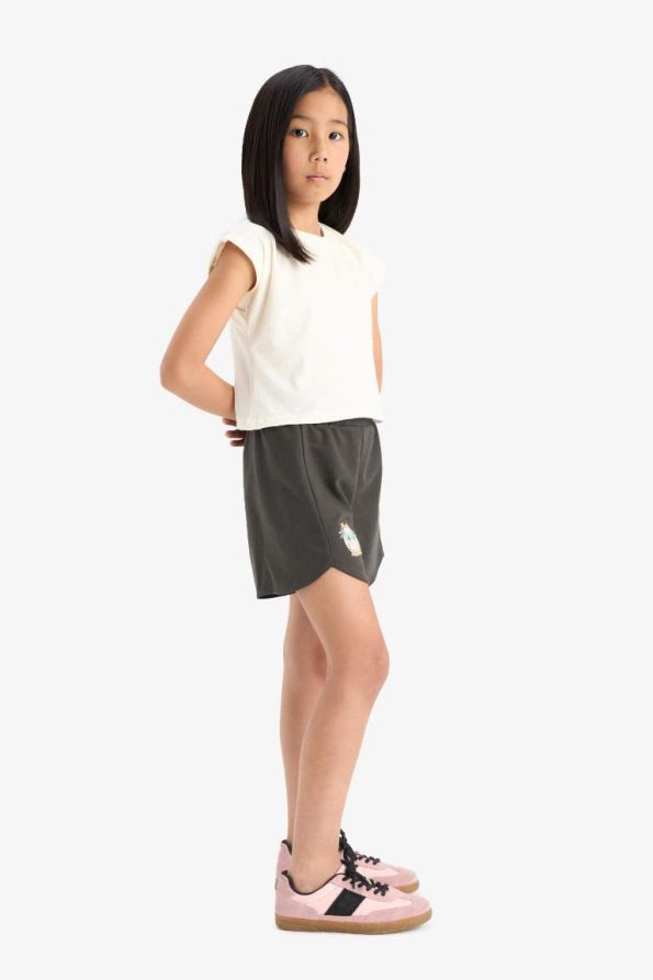Girls' Elastic Waist Printed Shorts