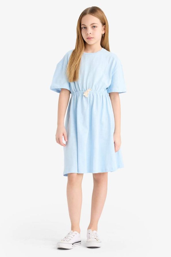 Girls' Oversized Short Sleeve Summer Dress