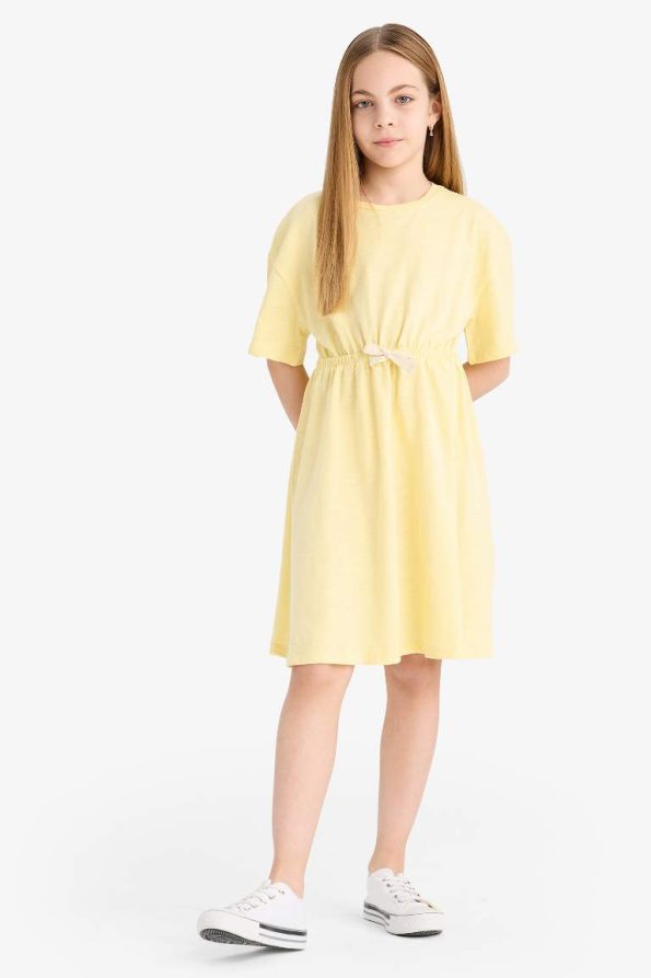Girls' Oversized Short Sleeve Summer Dress
