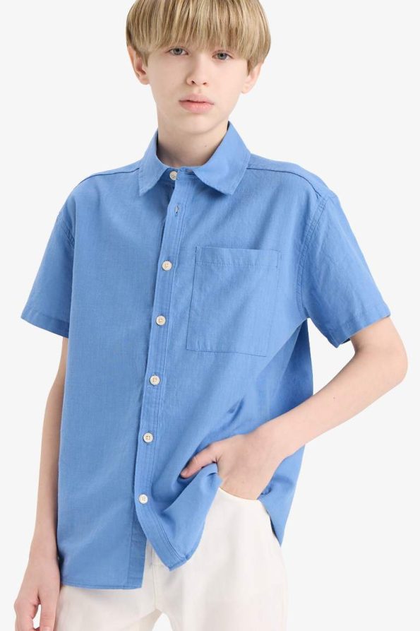 Boys' Oversized Fit Short Sleeve Polo Shirt