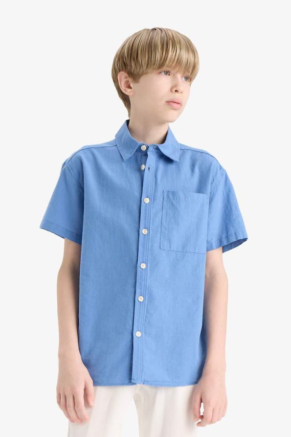 Boys' Oversized Fit Short Sleeve Polo Shirt