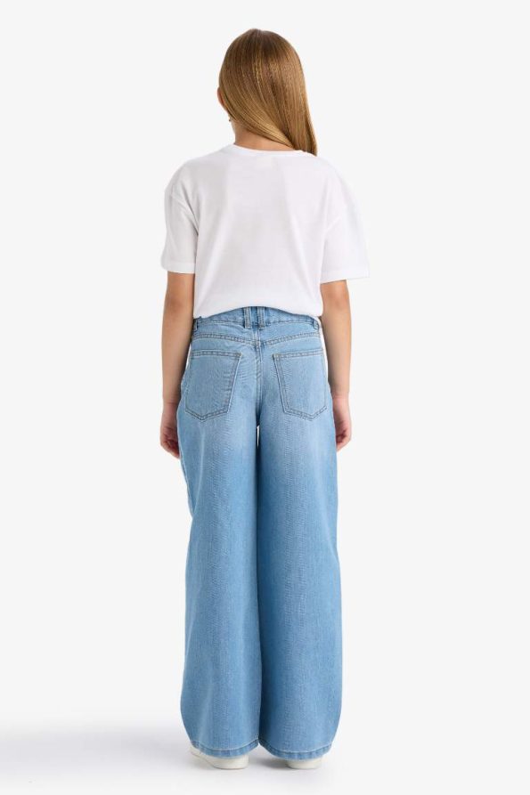 Girls' Wide Leg Denim Pants