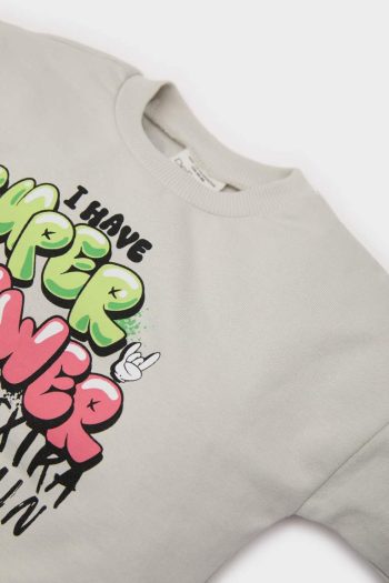 Boys' Printed Crew Neck Sweatshirt