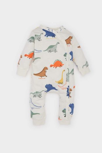 Baby Boys' Newborn Dinosaur Print Long Sleeve Bodysuit