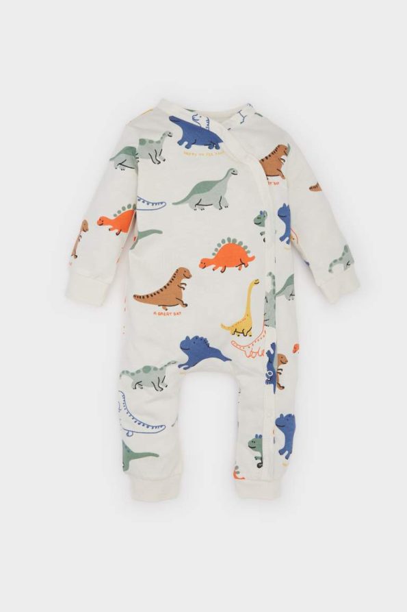 Baby Boys' Newborn Dinosaur Print Long Sleeve Bodysuit