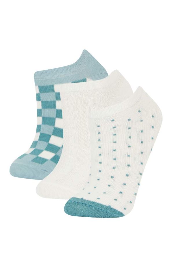 Girls' Cotton Ankle Socks Set of 3