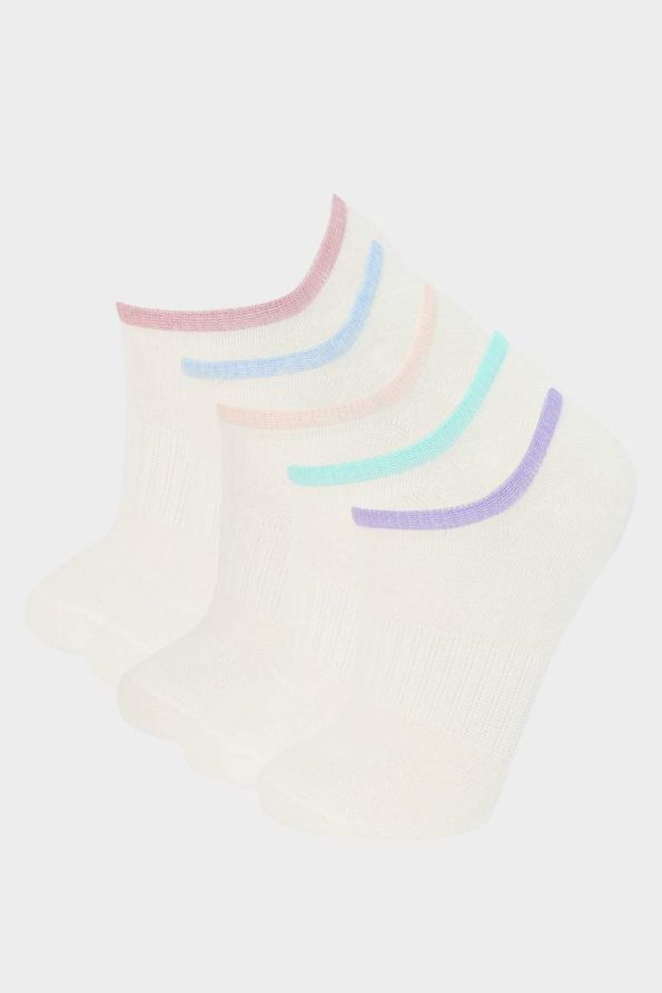 Girls' 5-Pack Cotton Ankle Socks