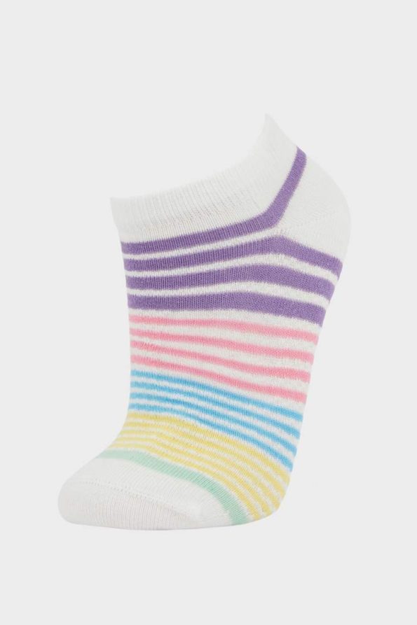 Girls' Cotton 5-Pack Ankle Socks