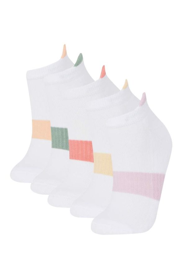 Girls' 5-Pack Cotton Ankle Socks