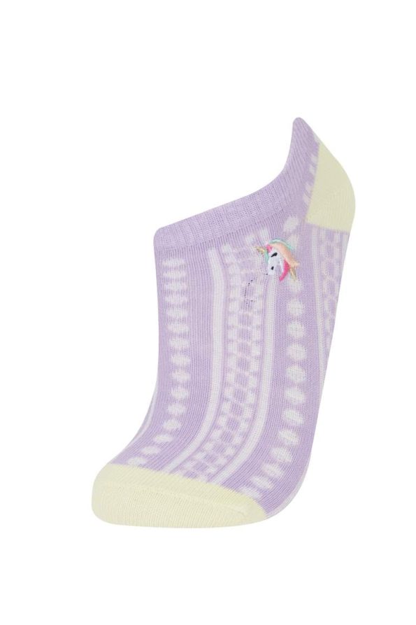 Girls' Cotton Ankle Socks - Set of 3