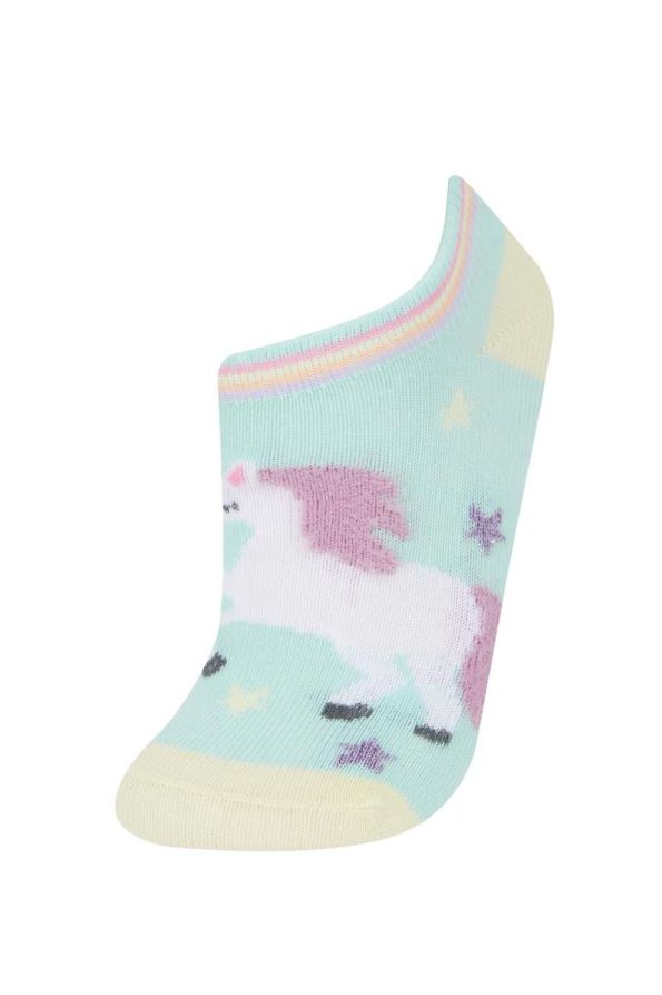 Girls' Cotton Ankle Socks - Set of 3
