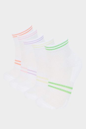 Girls' 5-Pack Cotton Ankle Socks