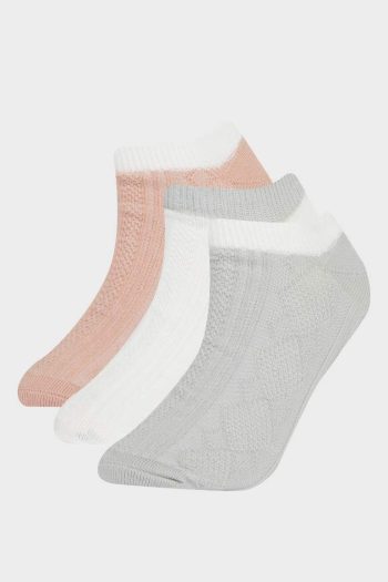 Girls' 3-Pack Cotton Ankle Socks