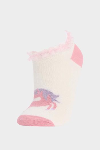 Girl's Cotton 3-Pair Ankle Socks