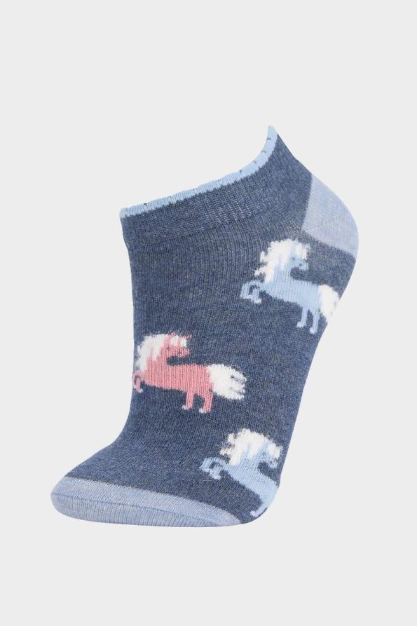 Girls' Cotton 3-Pack Ankle Socks