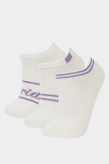 Girls' Cotton Ankle Socks Set of 3