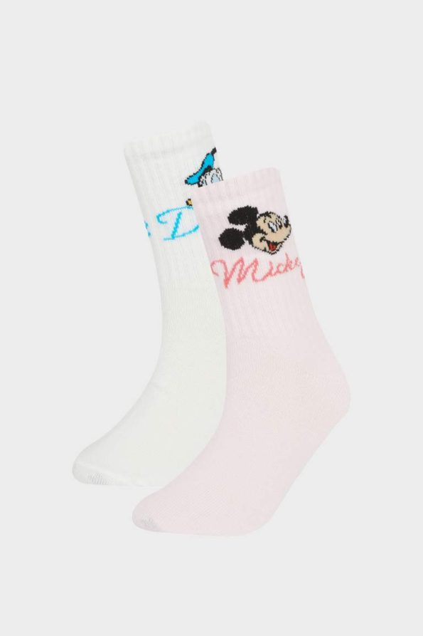 Girls' Disney Mickey Mouse & Friends 2-Pack Long Socks