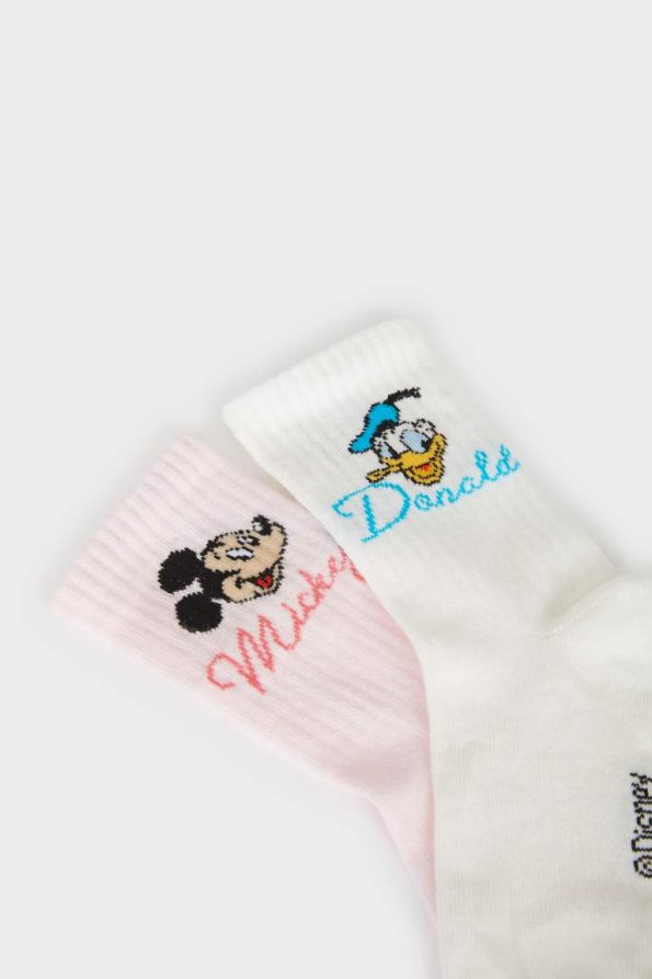 Girls' Disney Mickey Mouse & Friends 2-Pack Long Socks