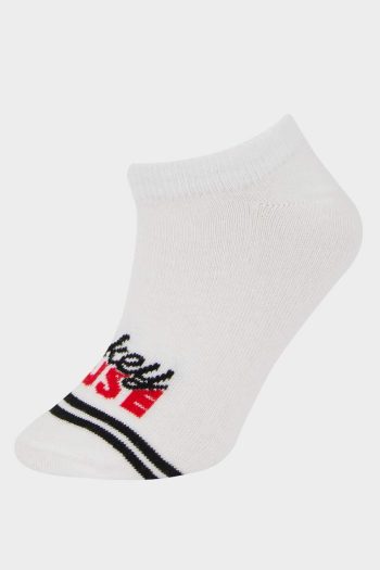 Girls' Disney Mickey & Minnie 3-Pack Cotton Ankle Socks