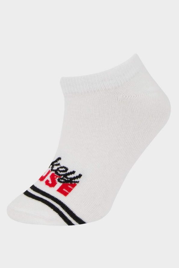 Girls' Disney Mickey & Minnie 3-Pack Cotton Ankle Socks