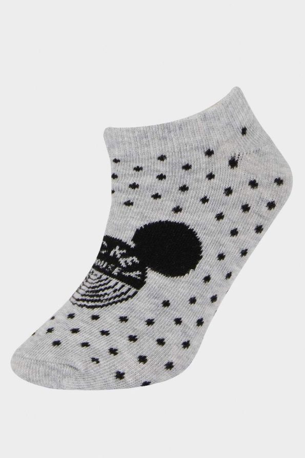Girls' Disney Mickey & Minnie 3-Pack Cotton Ankle Socks