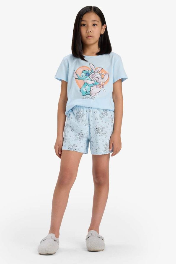 Girls' Disney Lilo & Stitch Short Sleeve Pajama Set