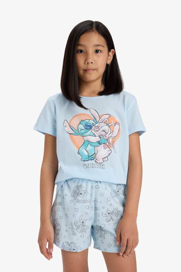 Girls' Disney Lilo & Stitch Short Sleeve Pajama Set