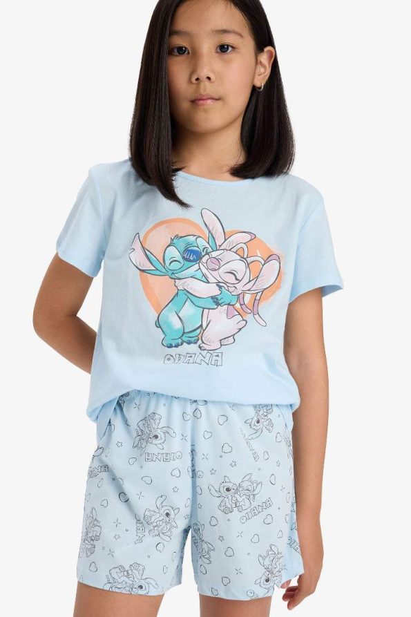 Girls' Disney Lilo & Stitch Short Sleeve Pajama Set