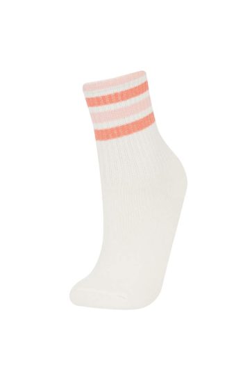 Girls' Cotton Long Socks Set of 3