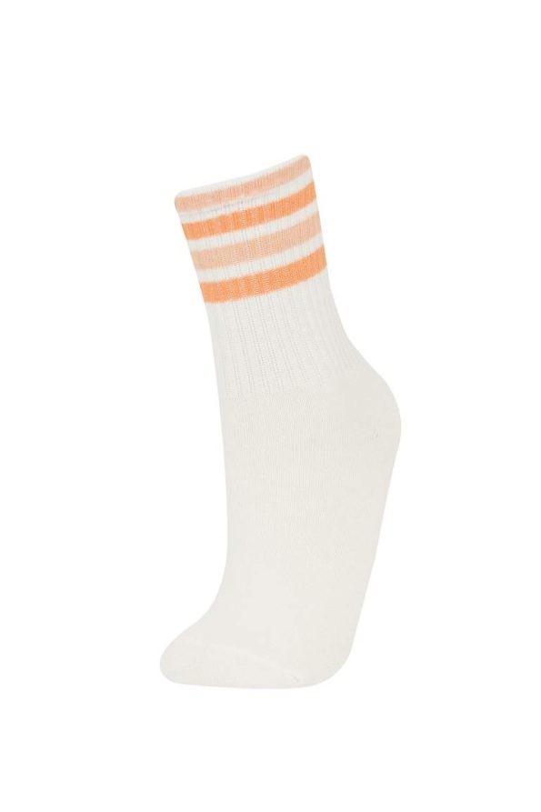 Girls' Cotton Long Socks Set of 3