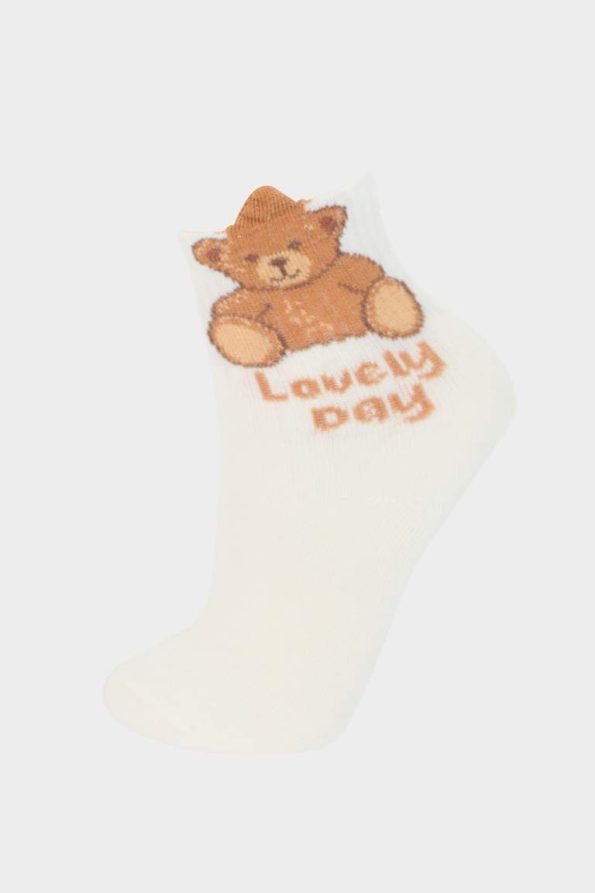 Girls' Comfortable Elastic 3-Pack Cotton Long Socks