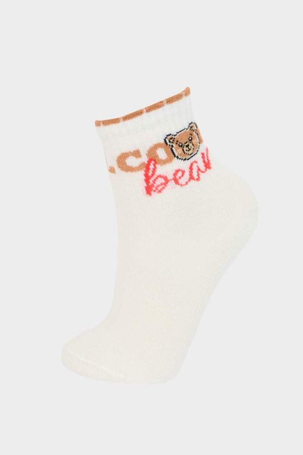 Girls' Comfortable Elastic 3-Pack Cotton Long Socks