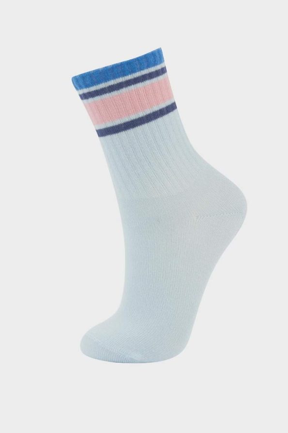 Girls' Cotton Long Socks Set of 3