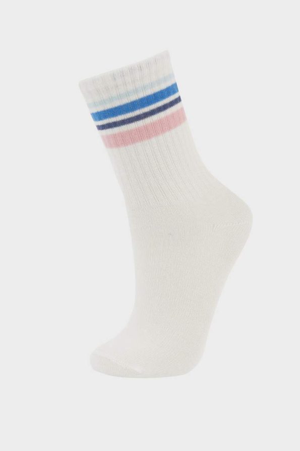 Girls' Cotton Long Socks Set of 3
