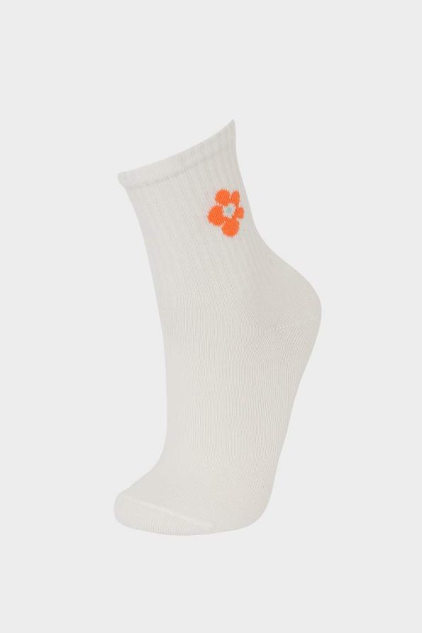 Girls' Cotton Long Socks 3-Pack