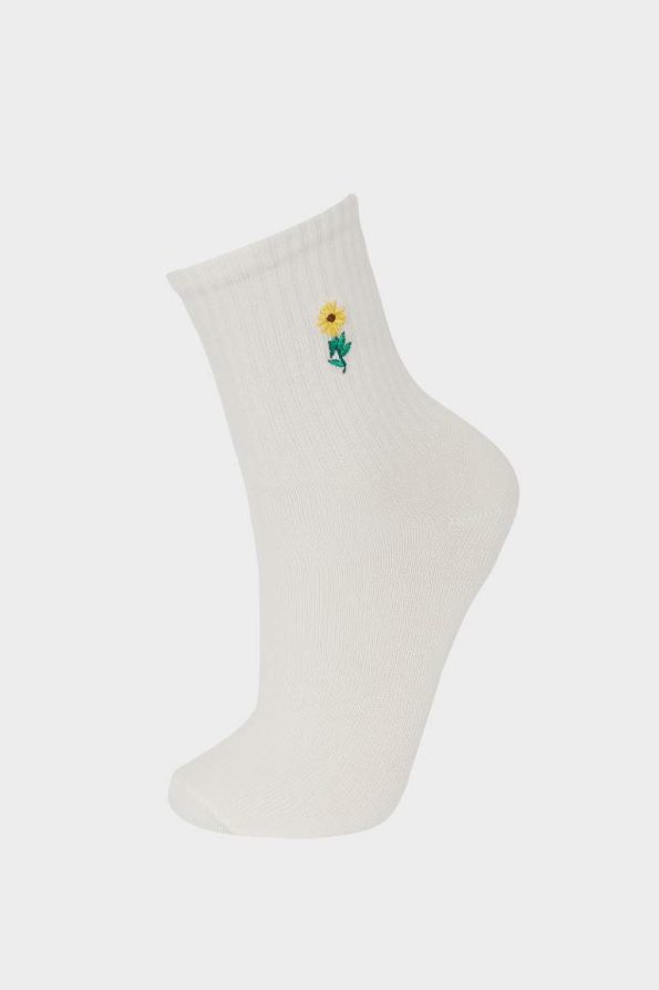 Girls' Cotton Long Socks 3-Pack
