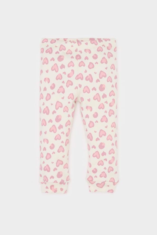 Leopard Print Long Sleeve Bodysuit and Pants Set for Baby Girls