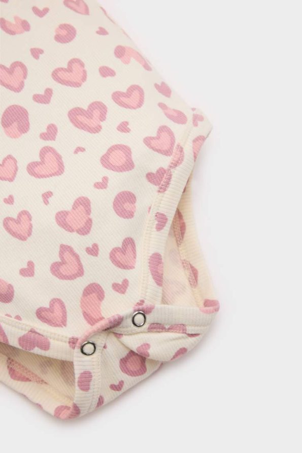 Leopard Print Long Sleeve Bodysuit and Pants Set for Baby Girls