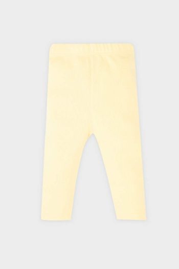 Girls' Baby Elastic Waist Ribbed Knit Leggings