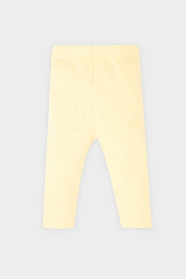 Girls' Baby Elastic Waist Ribbed Knit Leggings