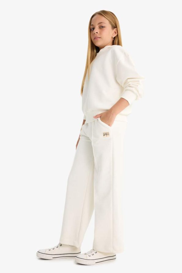 Girls' Wide Leg School Sweatpants