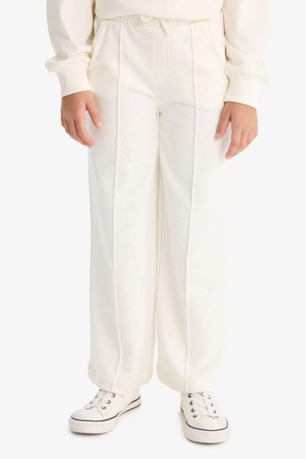 Girls' Wide Leg School Sweatpants