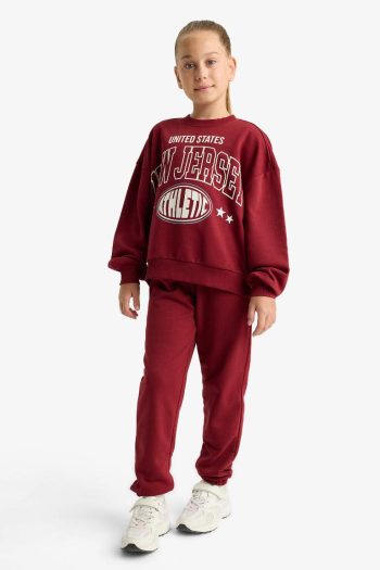 Girls' Printed Sweatshirt and Jogger Set