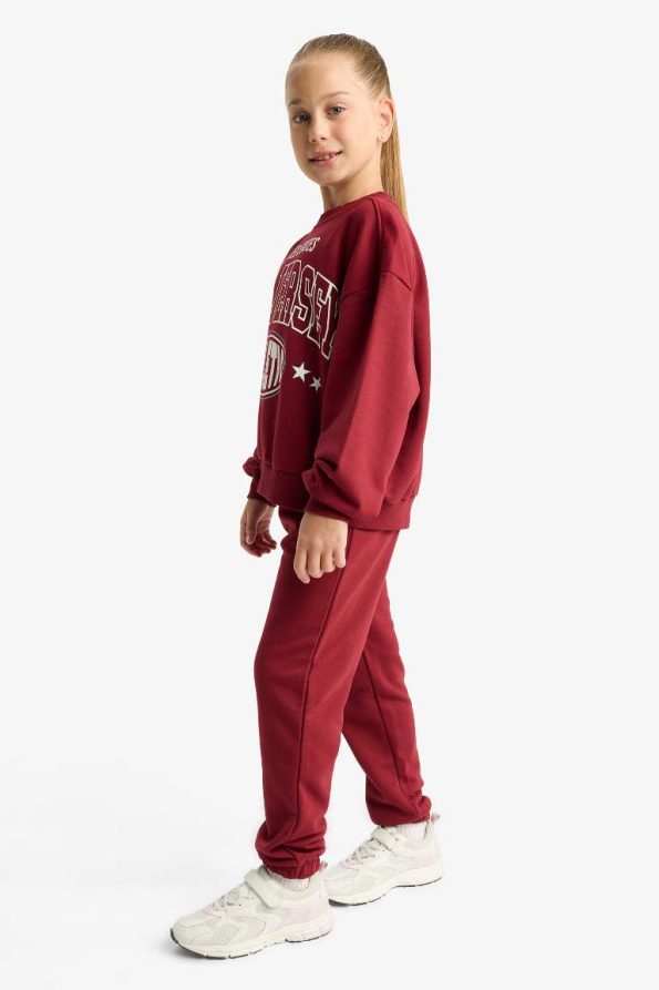 Girls' Printed Sweatshirt and Jogger Set