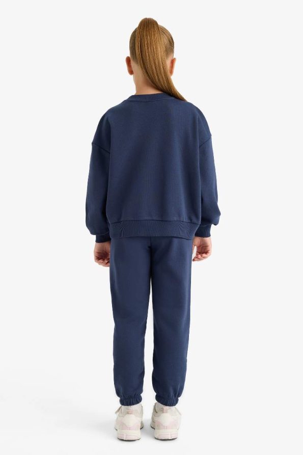 Girls' 2-Piece Printed Sweatshirt and Jogger Set